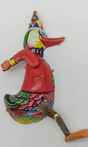 Tin Litho Duck shape 2 piece parts and pieces.
