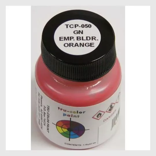 Tru-Color Paint, TCP-050, Airbrush Ready, Great Northern Empire Builder Orange,1 oz