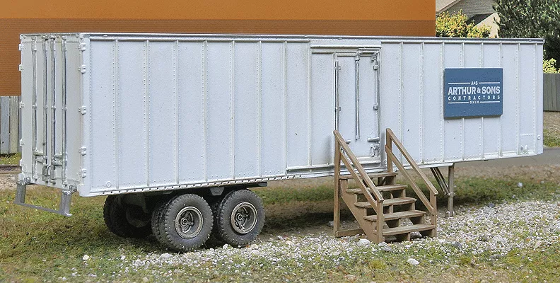 Walthers #949-2901 Construction Site Storage Trailer - Kit