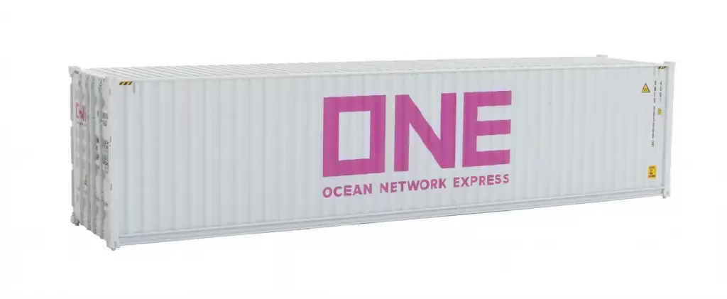 Walthers #949-8276 40' Hi-Cube Corrugated-Side Container - Ocean Network Express - ONE