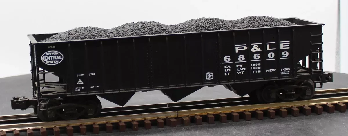 Weaver Ultra Line P&LE 68609 New York Central 3-Bay 3-Rail Coal Car O SCALE Used Excellent