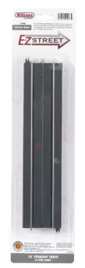 Williams 00267 O E-Z Street10" Straight Track Power Terminal (4/Card)