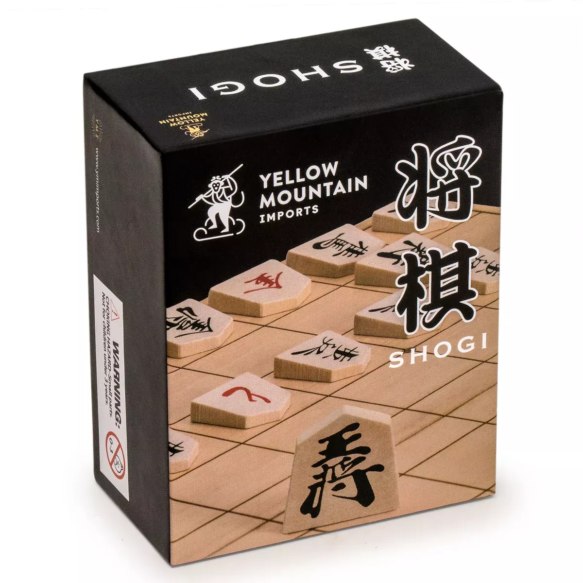 Wooden Shogi Japanese Chess Game Traditional Koma Playing Pieces with Paper Shogiban