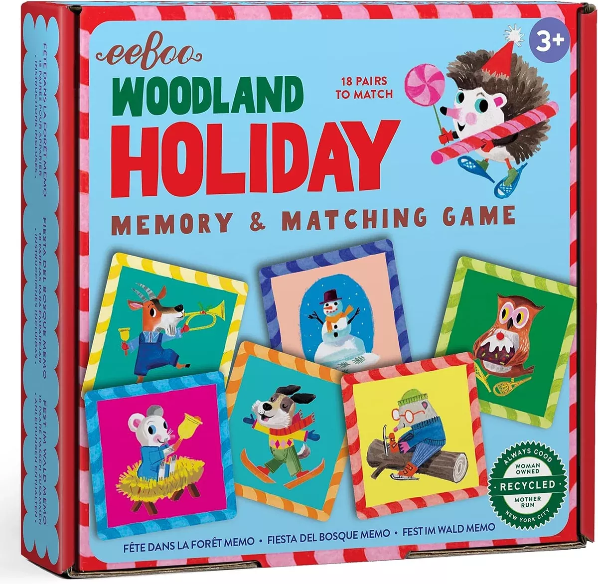 Woodland Holiday Matching Game