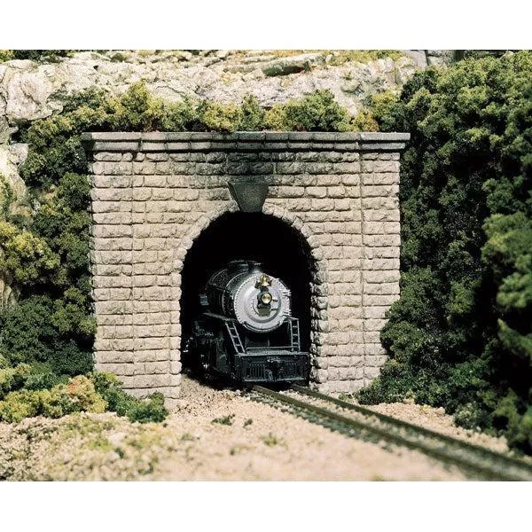 Woodland Scenics C1153 - N Scale - 2 Cut Stone Single Track Tunnel Portal - N Scale