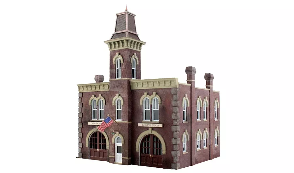 Woodland Scenics N BR4934 Built and Ready Firehouse