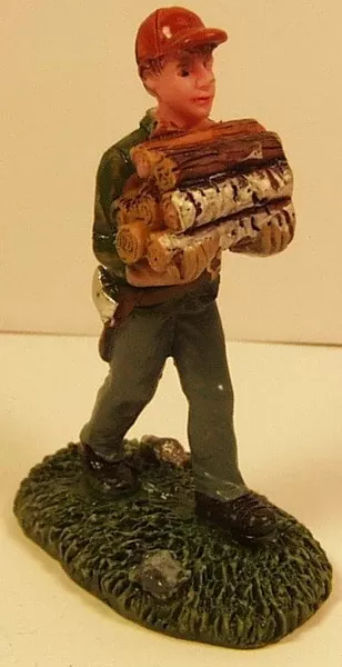 Young boy carrying firewood 2-3/4 in.